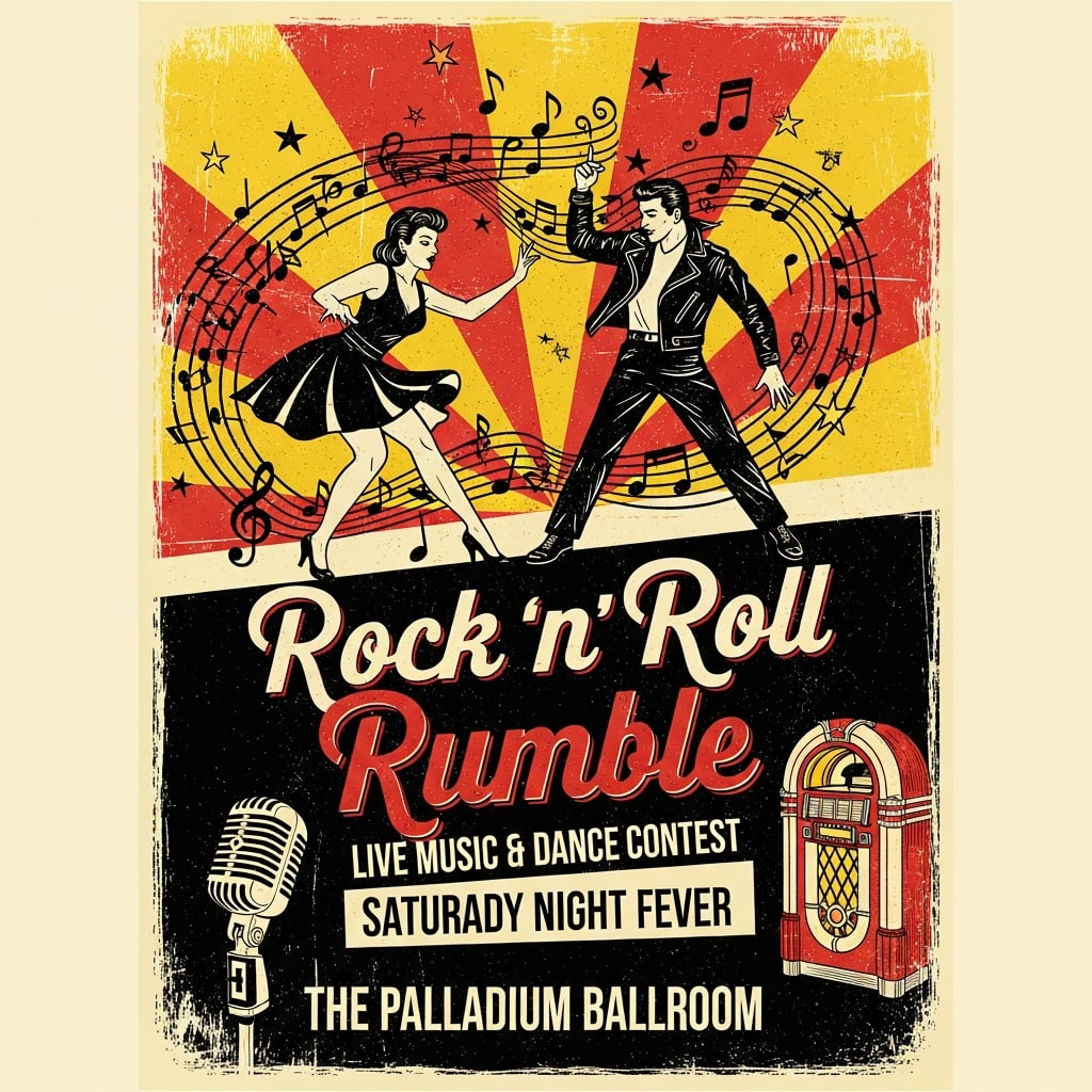 Archived Plymouth 57’s gig poster for The Palladium Ballroom