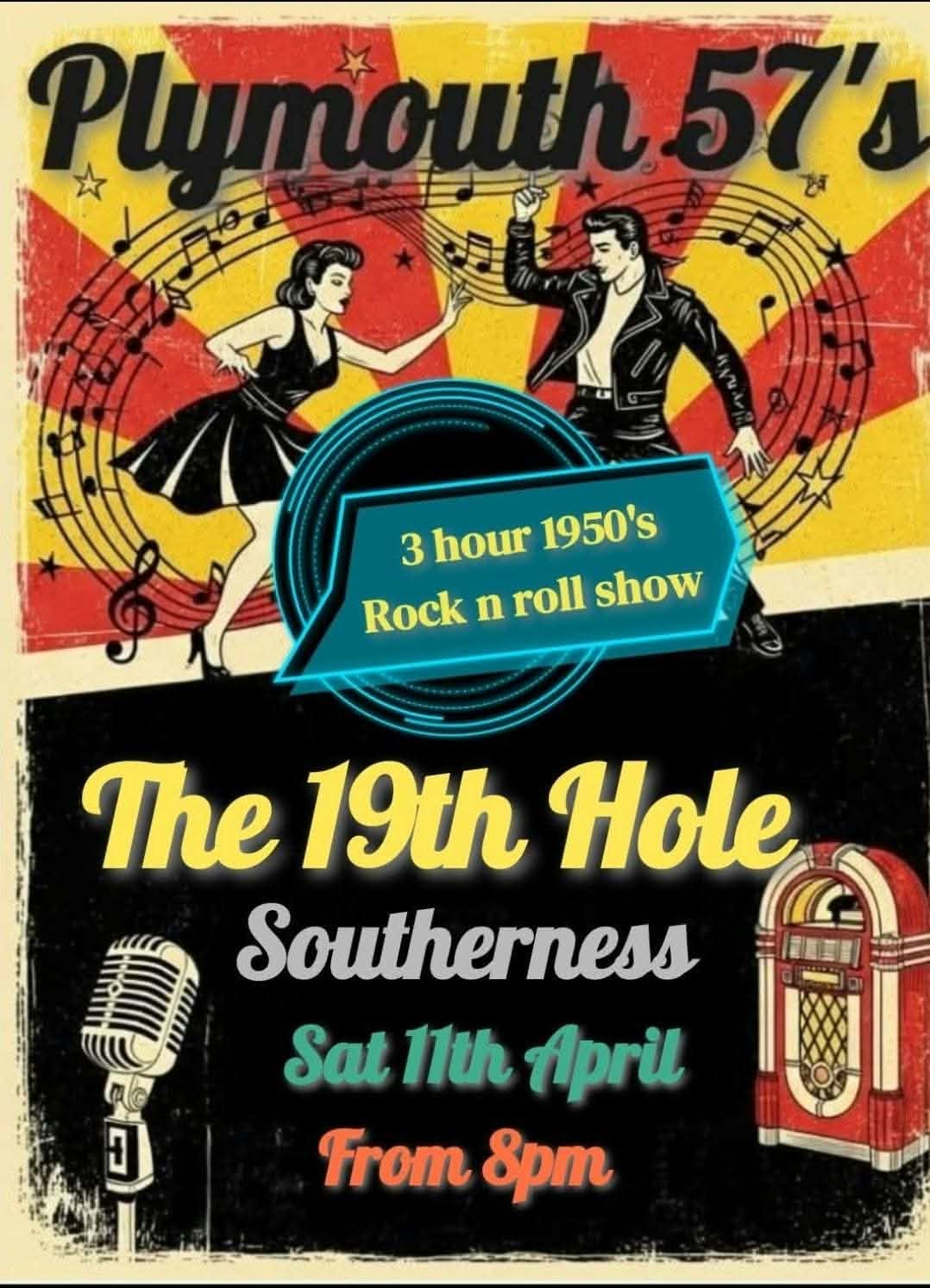 Plymouth 57’s gig poster: The 19th Hole, Southerness