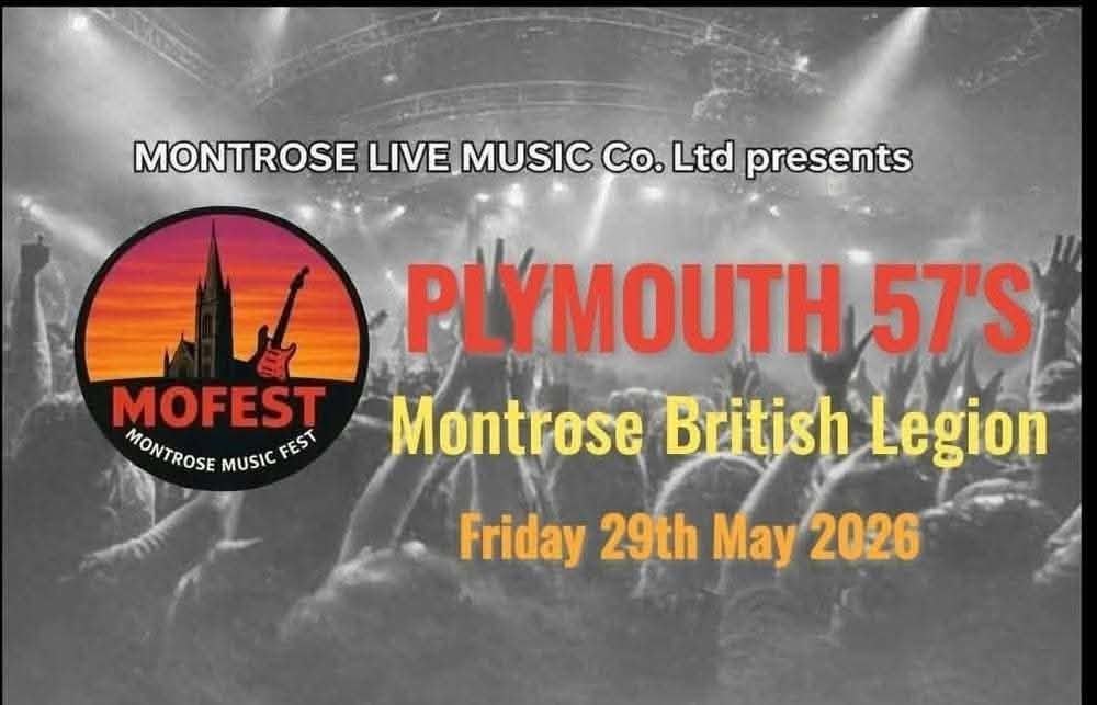 Plymouth 57’s gig poster: Montrose British Legion