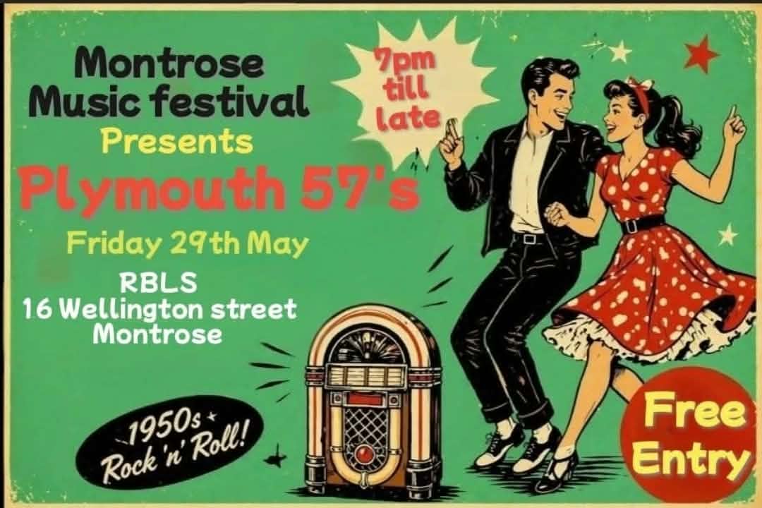 Plymouth 57’s gig poster: Montrose Music Festival